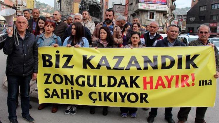 Zonguldakta YSK protestosu
