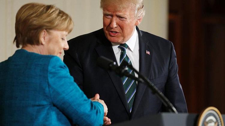 Trump, Merkel’in elini niçin sıkmadığını anlattı