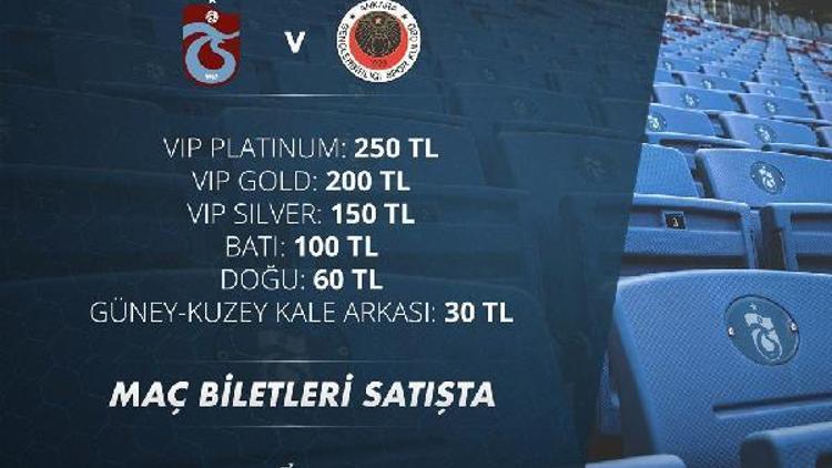 Trabzonspor’da Gençlerbirliği maçının biletleri satışa çıktı