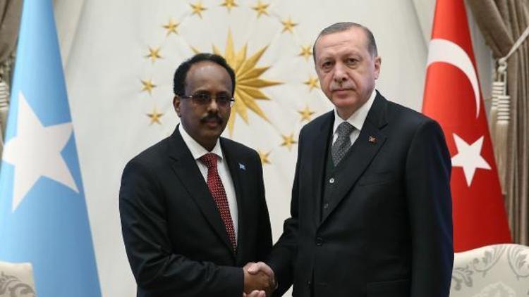 Cumhurbaşkanı Erdoğan, Somalili mevkidaşı ile başbaşa görüştü