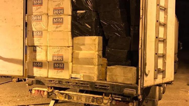 Mardinde 58 bin 500 paket kaçak sigara ele geçirildi