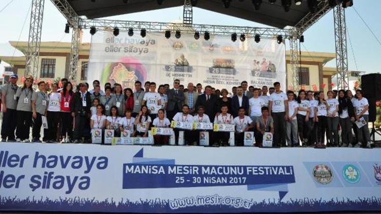 Mesir Festivalinde halk koşusu yapıldı