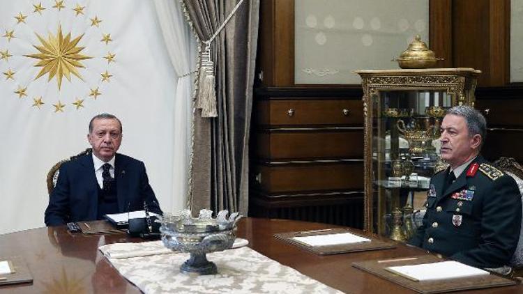Cumhurbaşkanı Erdoğan, Genelkurmay Başkanı Akarı kabul etti