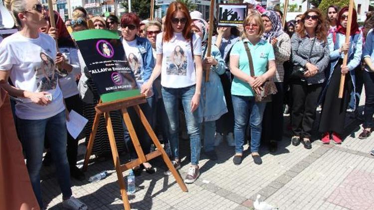 Ereğlide Burcunun öldürülmesi protesto edildi