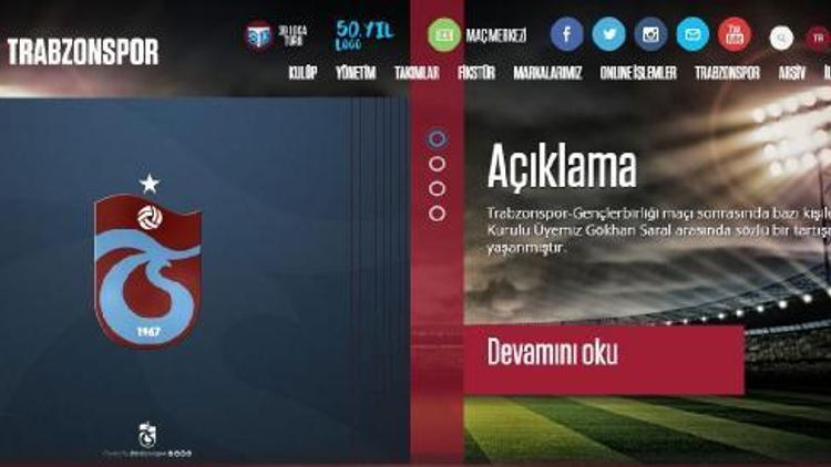 Trabzonspor’dan tartışma açıklaması