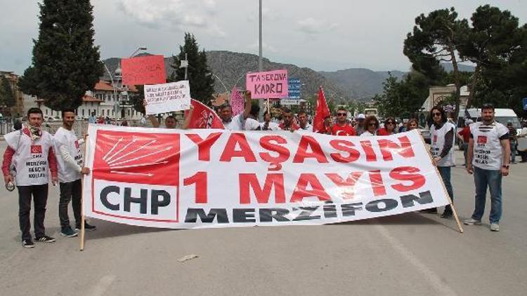 Amasya’da 1 Mayıs kutlaması