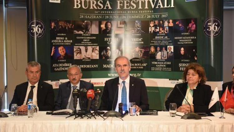 ‘Bursa Festivali’nde 56’ncı yıl coşkusu 28 Haziran’da başlıyor