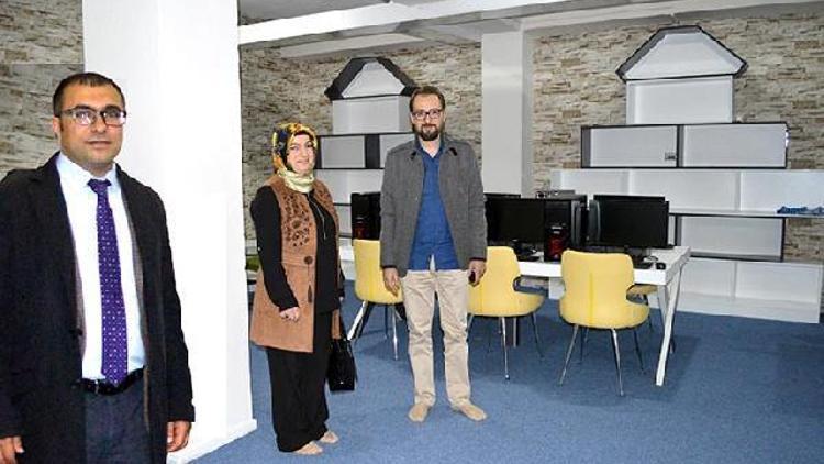 Erzurumdaki DAP Semt Kütüphaneleri açılışa hazırlanıyor.