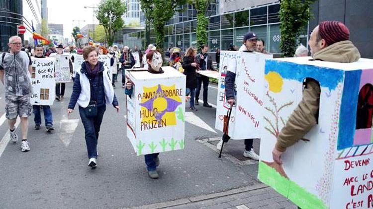 Brüksel’de hükümet karşıtı protesto