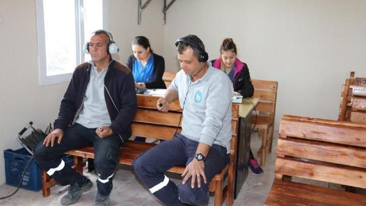Urlada belediye personeli sağlık taramasından geçti