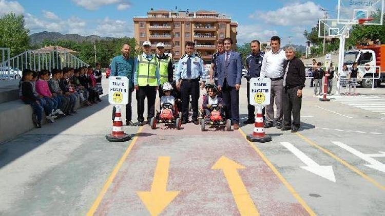 Osmancıkta öğrencilere trafik eğitimi verildi