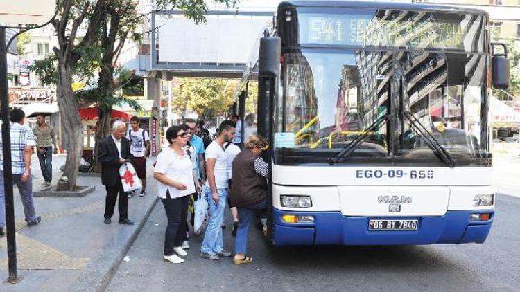 EGO otobüslerinde kadın ve çocuklar akşam iki durak arasında inebilecek