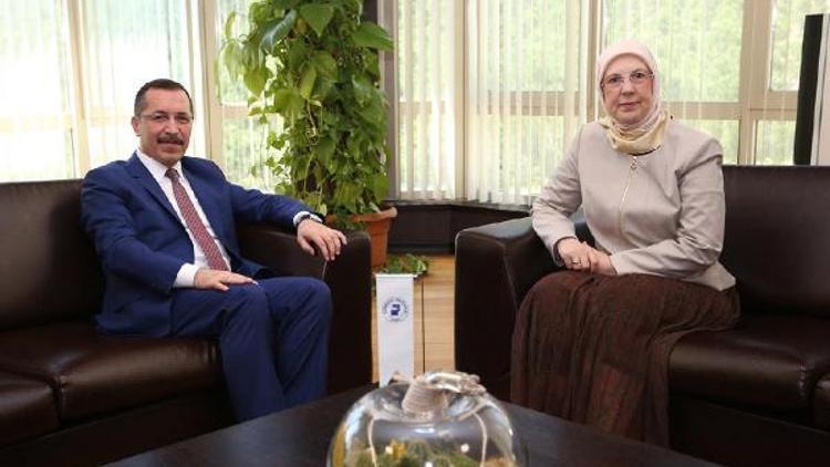 AK Partili Ramazanoğlundan Rektör Bağa ziyaret
