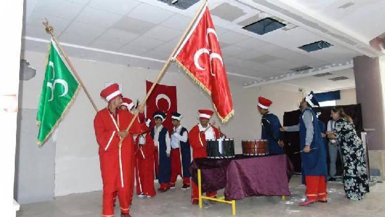 İslahiyede engellilerden mehtaranlı gösteri