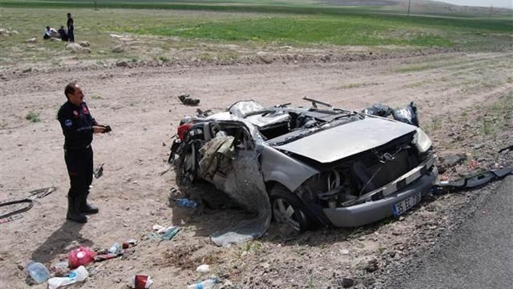 Kayseri’de trafik kazası: 3 ölü, 1 yaralı