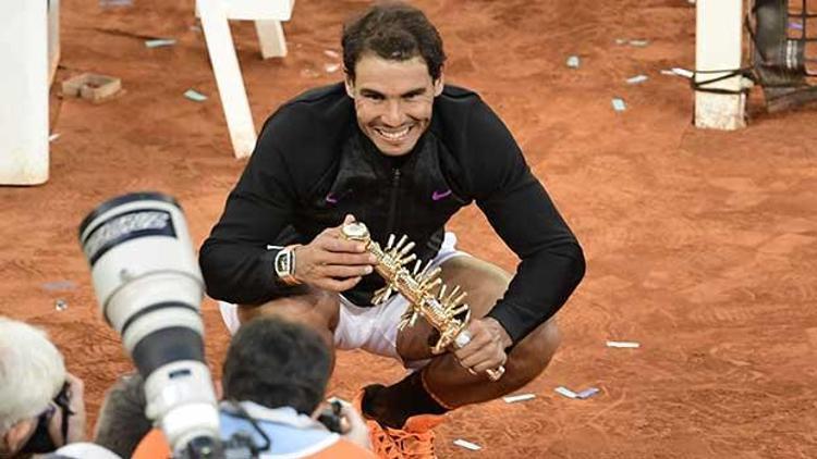 Nadal, Madridde 5. kez kupayı kaldırdı