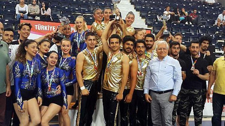 Akrobatik Cimnastikte Türkiye Şampiyonu oldular