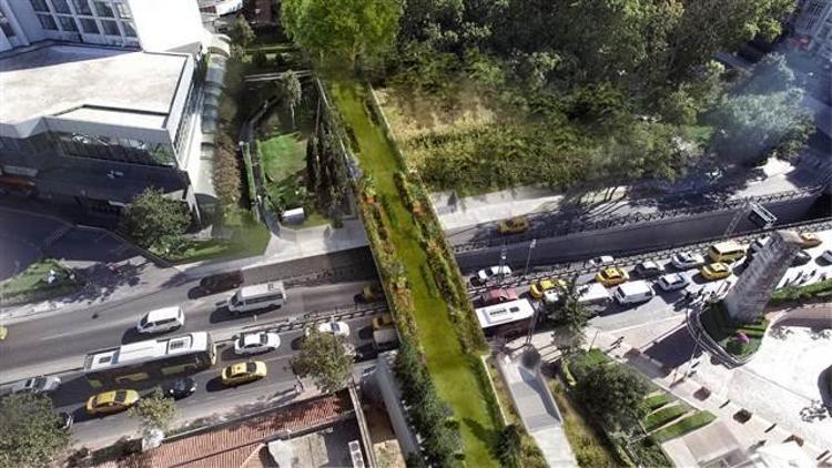 İBB, Gezi Parkına yapılacak yaya köprüsünün görselleri paylaştı.