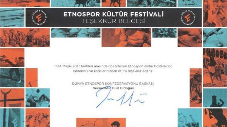 Bilal Erdoğan, Başkan Ünvere teşekkür belgesi gönderdi