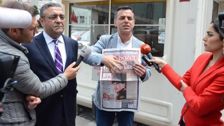 CHPli vekiller Sözcü Gazetesi önünde açıklama yaptı