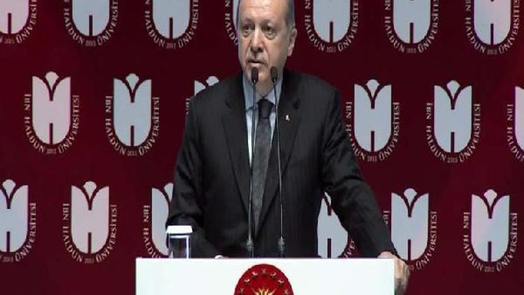 Cumhurbaşkanı Erdoğan, İbn Haldun Üniversitesi açılış töreninde konuştu (1)
