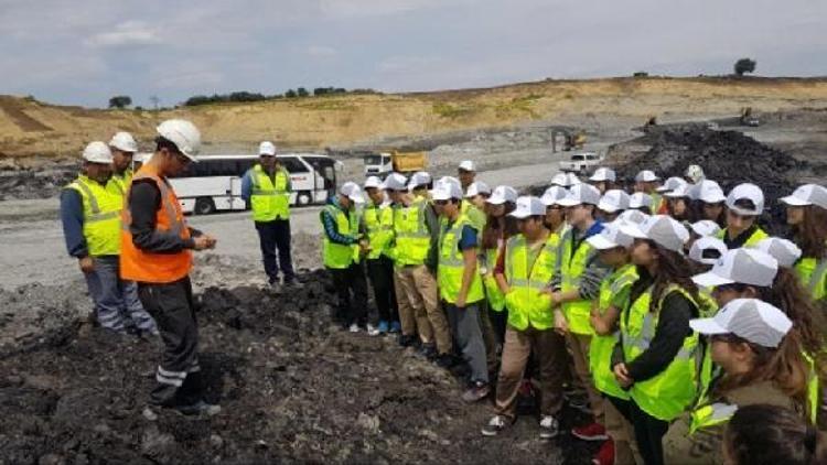 Malkara’da öğrenciler kömür madenini ziyaret etti