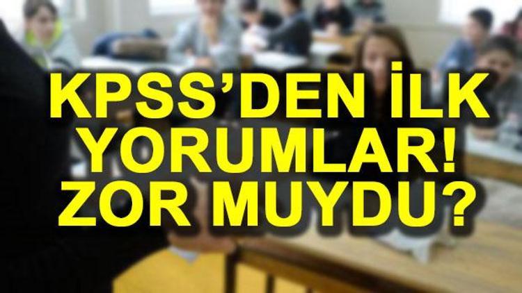 KPSS 2017 genel yetenek ve genel kültür soru yorumları | Sınav zor muydu