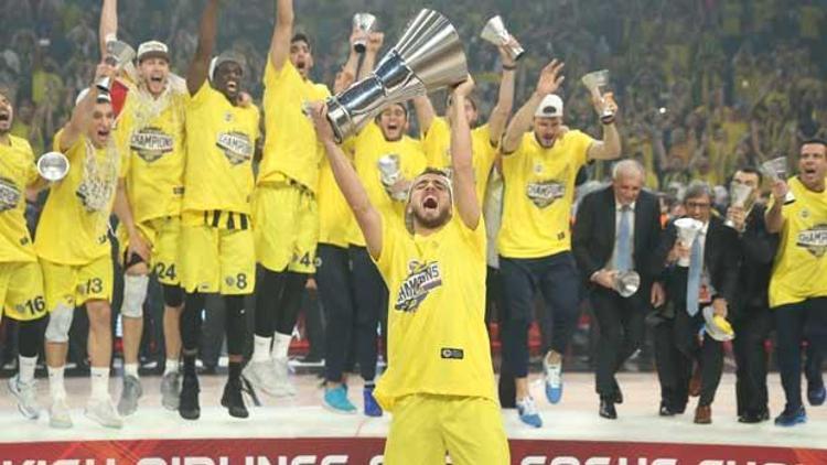 Fenerbahçe Basketbol Takımı Avrupa şampiyonu Fenerbahçe 80-64 Olympiakos