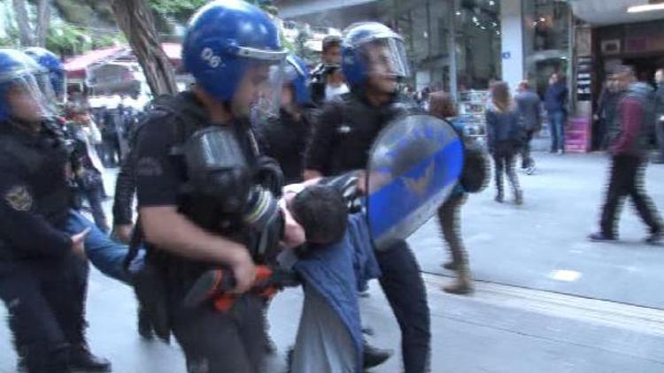 Gülmen ve Özakçanın açlık grevine destek verenlere polis müdahalesi; 11 gözaltı