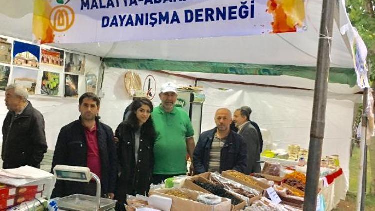 Adanada Malatya ürünleri standı