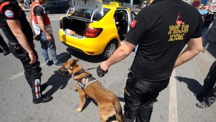 İstanbulda taksilere  polis denetimi