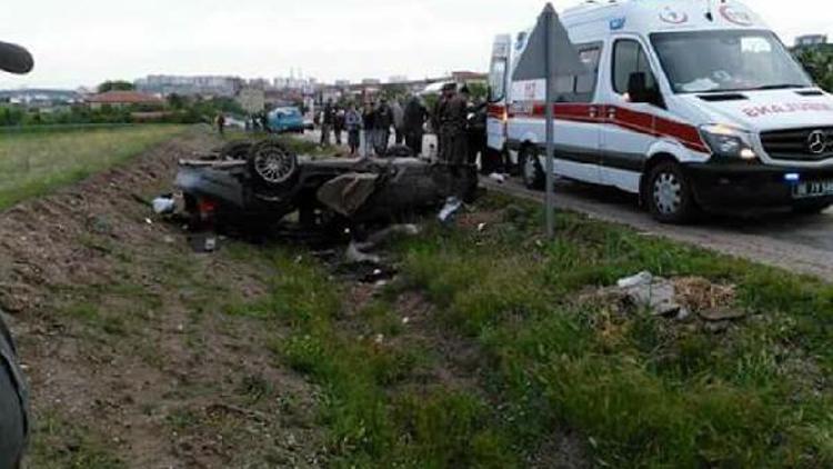 Polatlıda takla atan otomobildeki aynı aileden 4 kişi öldü