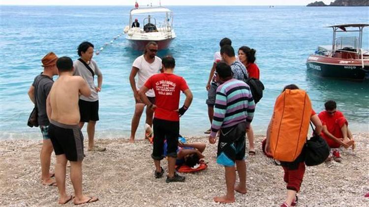 Kelebekler Vadisi’nde 10 metre yükseklikten düşen tatilci kurtarıldı