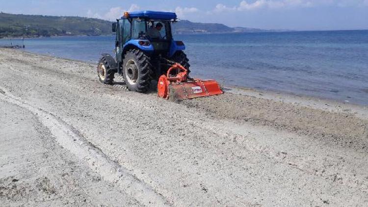 Çanakkale Belediyesinden Güzelyalı ve Dardanosta sahil temizliği