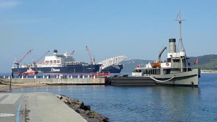 Türk Akımı için gelen dev gemi, Çanakkale Boğazında