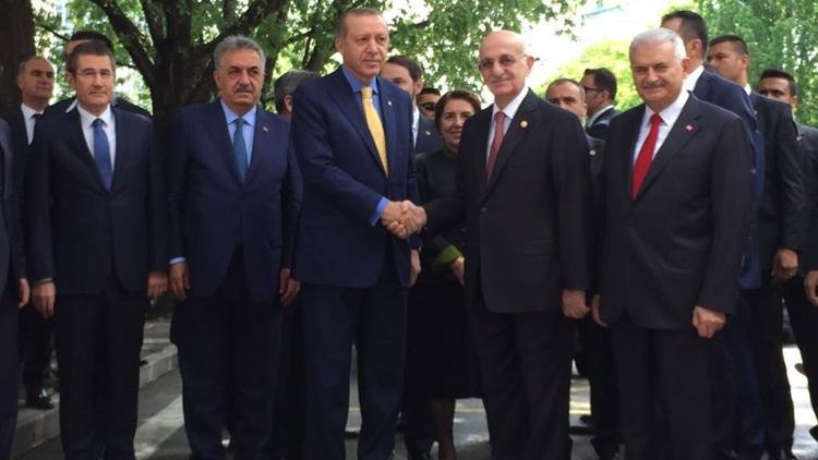 Cumhurbaşkanı Erdoğan AK Parti grup toplantısı için TBMMde