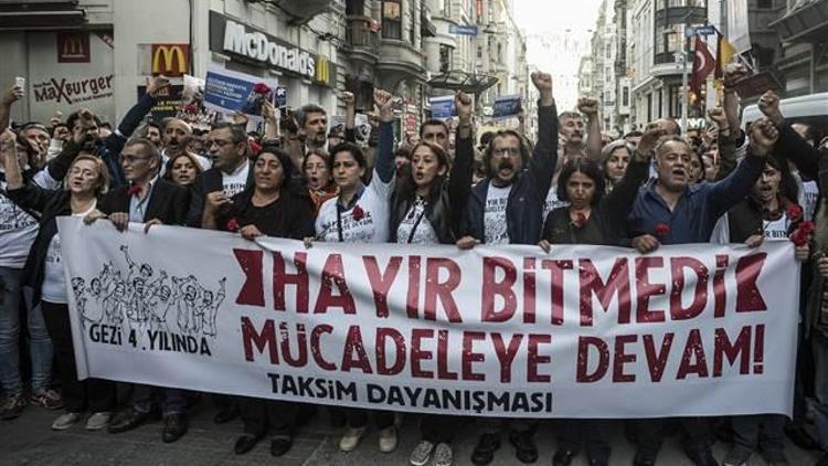 Gezi Parkı eylemleri 4. yılında Beyoğlunda anıldı