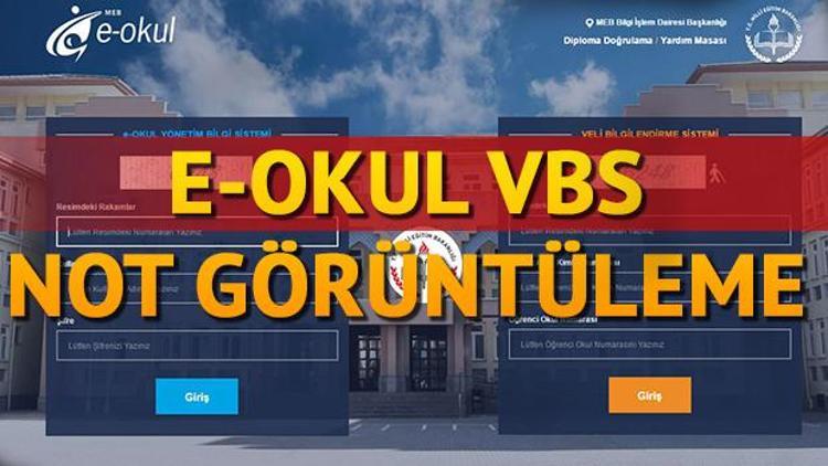 EOkul VBS girişi nasıl yapılır E Okul not görüntüleme