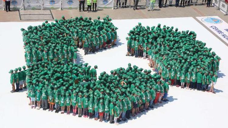 Mersinde temiz çevre için Guinness Dünya Rekoru denemesi