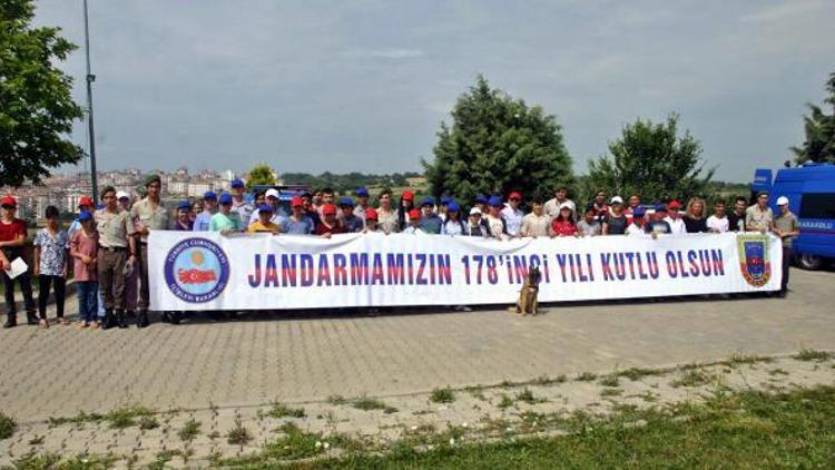 Tekirdağ jandarması çocuklara bir araya geldi