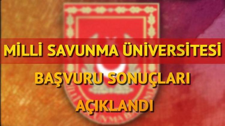 Milli Savunma Üniversitesi Harp Okulu başvuru sonuçları açıklandı Harp Okulu sınavı ne zaman yapılacak