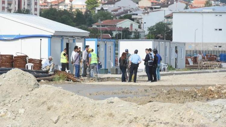 Kütahyada inşaatlara polis baskını