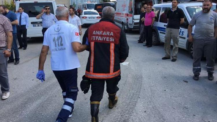 Ankarada işyerinde patlama sonrası yangın çıktı : 2 kişi öldü, 3 kişi yaralandı / fotoğraflar