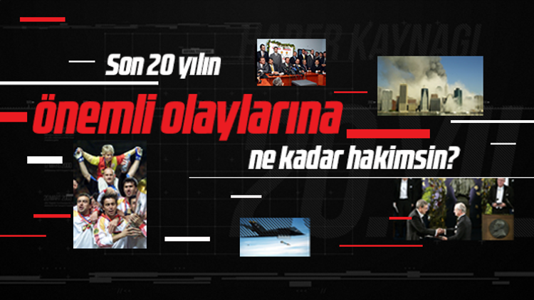 Son 20 yılın önemli olaylarına ne kadar hâkimsin