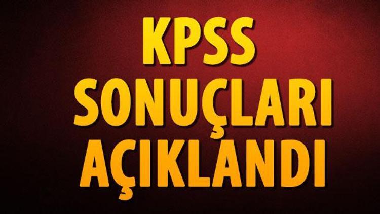 KPSS sonuçları ÖSYM açıklama sistemi üzerinden açıklandı