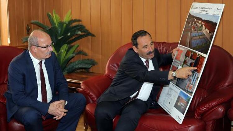 Başkan Demirel ATO Başkanı Barana projelerini anlattı
