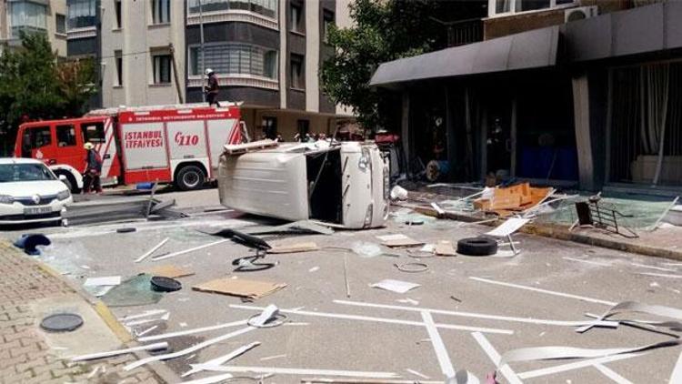 İstanbulda iş yerinde korkutan patlama