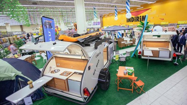 Türkiye’de ilk kez markette karavan satıldı
