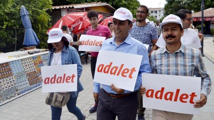 CHPden Kaşta adalet yürüyüşü