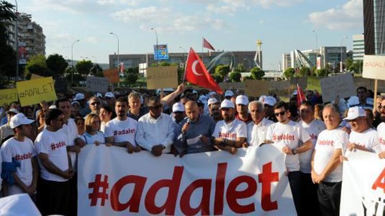 Gaziantepte Kılıçdaroğlunun adalet yürüyüşüne destek yürüyüşü